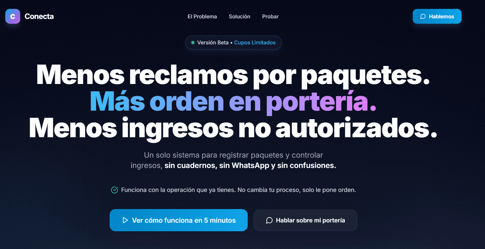 Landing page de aplicación móvil